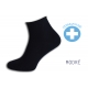 100%-né bavlnené ponožky bez lemu - modré