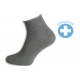100%-né bavlnené zdravotné sivé ponožky