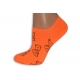 Oranžové neónové krátke ponožky