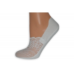 Krajkové ponožky - biele