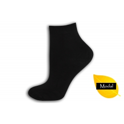 Čierne stredne vysoké ponožky z modalu