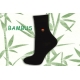 Čierne dámske bambusové ponožky