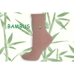 Ružové dámske bambusové ponožky