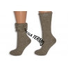Najteplejšie dámske ponožky do -25 °C – béžové