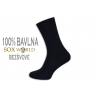 100%bavlnené bezšvové ponožky - modré