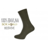 100%bavlnené bezšvové ponožky - zelené