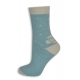 Modré teplé ponožky zo zajačej vlny