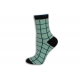 Vzorované mriežkové dámske ponožky