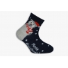 Modré vianočné ponožky s ľadovým medveďom