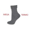 Sivé mega teplé dámske ponožky