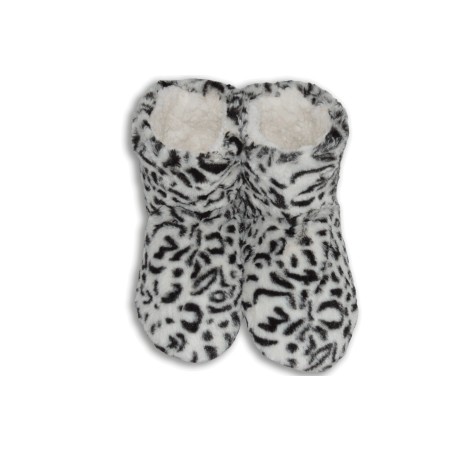 Biele dámske tygrové papuče