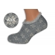 Pánske sivé ponožkové papuče s vločkami