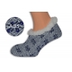 Pánske bl.modré ponožkové papuče s vločkami