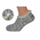 Sivé ponožkové papuče s jeleňom