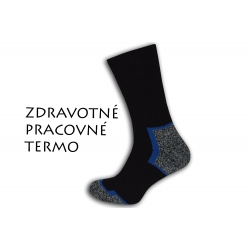 Teplé široké ponožky do -25°C - modré