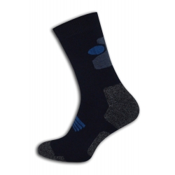 Farebné modré termo ponožky