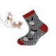 Vianočné detské teplé ponožky - sobíky