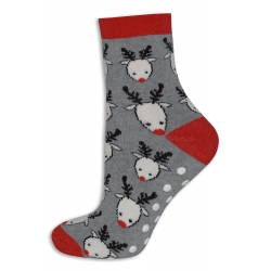Dámske teplé vianočné ponožky - sobíkové