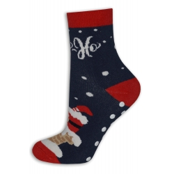 Dámske teplé vianočné ponožky - s komínom