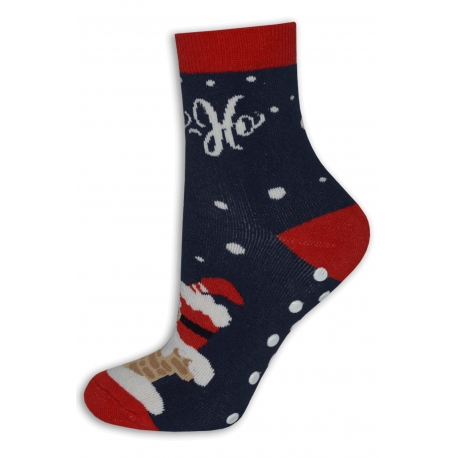 Dámske teplé vianočné ponožky - s komínom