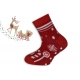 Vianočné detské teplé ponožky - s lízatkami