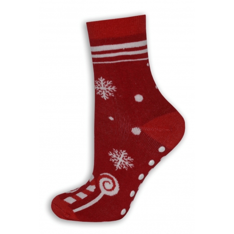 Dámske teplé vianočné ponožky - s lízatkami