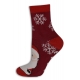 Dámske teplé vianočné ponožky - s Mikulášom
