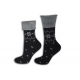 Perfektné teplé ponožky bez lemu - šedé