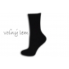 Čierne vlnené široké dámske ponožky
