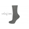 Sivé vlnené široké dámske ponožky
