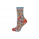 Vzorované dámske ponožky - kvety