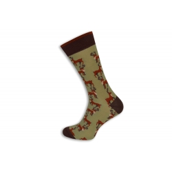Vzorované pánske ponožky - jeleň