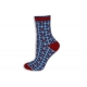 Vzorované dámske ponožky - srdiečko