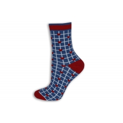 Vzorované dámske ponožky - srdiečko