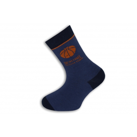 Modré ponožky s basketbalovou loptou