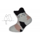 Mačičkové huňaté teplé ponožky - ružové