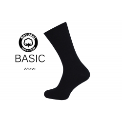 100% Bavlnené pánske čierne ponožky