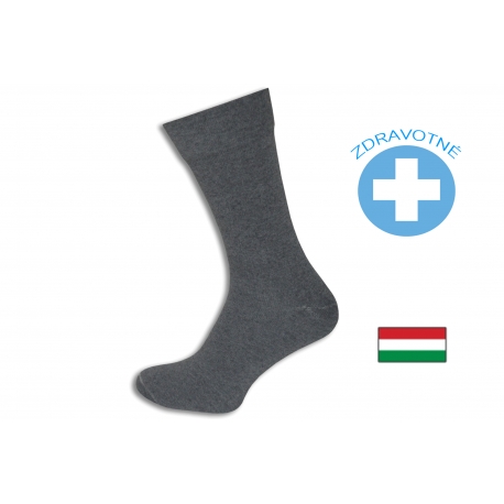 IBA 43-46! 92% bavlny. Zdravotné sivé ponožky.