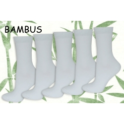 5 párov. Biele dámske ponožky.