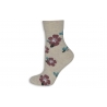 Pieskové zdravotné ponožky s kvetmi.