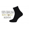 100% bavlnené čierne ponožky. Stredná výška.