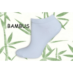 Biele bambusové krátke ponožky