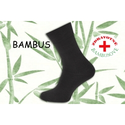 Bambusové ponožky na opuchnuté nohy - tm.sivé