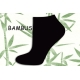 Dámske bambusové kotníkové ponožky čierne