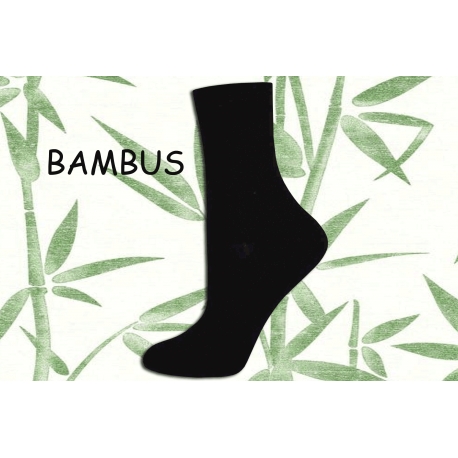 Dámske bambusové ponožky čierne