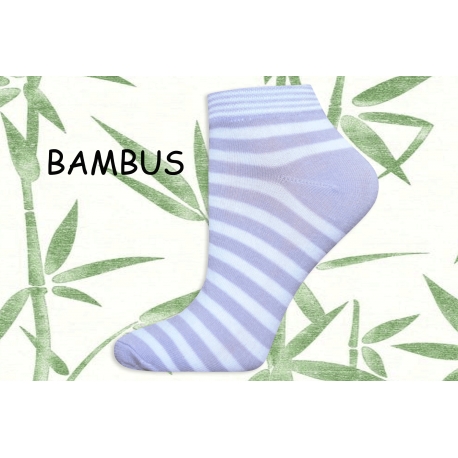 Dámske členkové jemnné bambusové ponožky