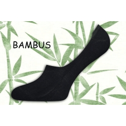 Čierne bambusové neviditeľné ponožky