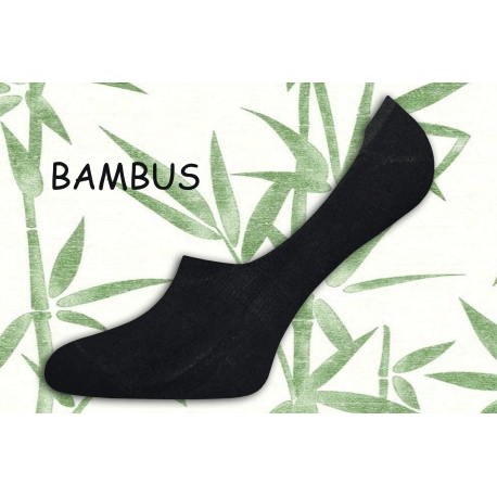 Pánske bambusové,čierne,letné neviditeľné ponožky so silikónom 