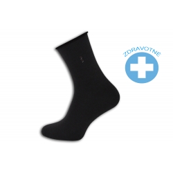 Šedé zdravotné ponožky bez gumy.