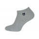 Luxusné sivé nízke pánske ponožky